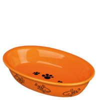 Миска для кошек – TRIXIE Assortment Oval Ceramic Bowls, 0,2 л, 15 x 10 см