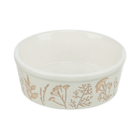 Миска для кошек – TRIXIE Ceramic Bowl, 0,3 л, white/taupe