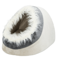 Guļvieta kaķiem – TRIXIE Minou Cuddly Cave, 41 x 30 x 50 cm, Beige/Grey