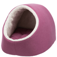 Лежанка для кошек – TRIXIE Salva Cuddly Cave, 41 x 30 x 50 см, Fuchsia/Cream