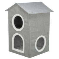 Mājiņa kaķiem – TRIXIE Kimy Cave, Two Floors, 47 × 67 × 47 cm, light grey