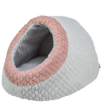 Guļvieta kaķiem – TRIXIE, Cave Kaline Mio, 35 × 26 × 41 cm, grey/old pink