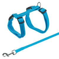 Krūšu siksna ar pavadu kaķiem – Cat set with lead, nylon