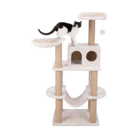 Домик для кошек – Federico scratching post, 142 cm, light grey