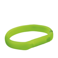 Отражающий ошейник – TRIXIE Flash light band USB, silicone, M–L: 50 см/18 мм, green