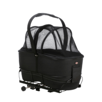 Velosipēda grozs dzīvnieku transportēšanai – TRIXIE Bicycle basket for narrow bike racks, 29 x 42 x 48 cm, black