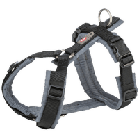 Krūšu siksna suņiem – TRIXIE Premium trekking harness,S–M: 44–53 cm/20 mm, black/graphite