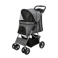 Suņu rati – TRIXIE Buggy, Grey, 47 x 100 x 80 cm, 4,9 kg