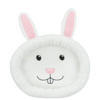 Лежанка для грызунов – Trixie Rabbit face cuddly bed, oval, 40 x 33 см, wool-white