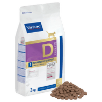 Veterinārā barība kaķiem – Virbac Dermatology Support Cat, 3 kg