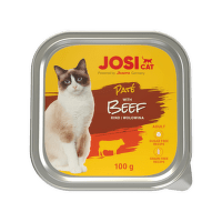 Konservi kaķiem – JosiCat Pate with Beef, 100 g