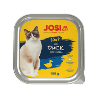 Konservi kaķiem – JosiCat Pate with Duck, 100 g
