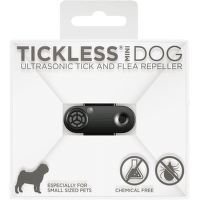 Tickless mini dog - Dobíjateľný ultrazvukový odpudzovač kliešťov a bĺch pre psov čierne