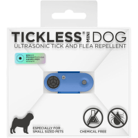 Tickless mini dog - Dobíjateľný ultrazvukový odpudzovač kliešťov a bĺch modrý