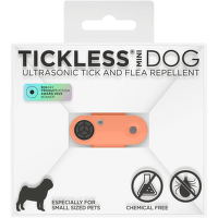 Tickless mini dog - Dobíjateľný ultrazvukový odpudzovač kliešťov a bĺch oranžový 