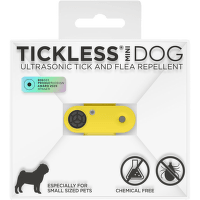 Tickless mini dog - Dobíjateľný ultrazvukový odpudzovač kliešťov a bĺch žltý