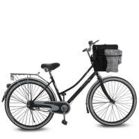 Корзина для велосипеда для собак – AFP Bicycle Delux Bag, 36 x 25 x 26 cm, grey/black