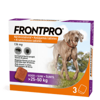 Таблетки от клещей и блох – FrontPro 136 мг, 25-50 кг, 3 таблетки