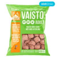 Saldēta suņu barība – MUSH Vaisto Green, liellops/cūkgaļa/vista, 800 g