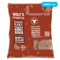 Замороженный корм для собак – Wolf's Menu Essential, Beef, 800 г