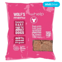 Замороженный корм для щенков – Wolf's Menu Whelp, Beef, 800 г