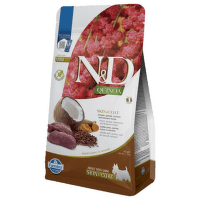 Корм для собак – N&D Quinoa Dog Skin, Coat Venison and Coconut Adult Mini, 800 г