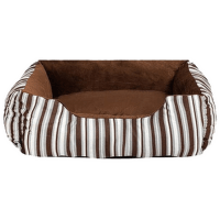 Guļvieta suņiem – Pawise Dog Bed Cuddler, Brown Strip
