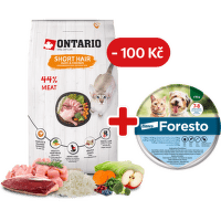 Ontario Cat Shorthair 6,5 kg + obojek Foresto pro kočky se slevou 100 Kč