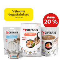 Výhodný degustační set Ontario Sterilised pro kočky se slevou 20 %