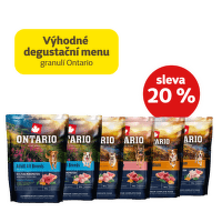 Výhodné degustační menu granulí Ontario pro psy se slevou 20 %