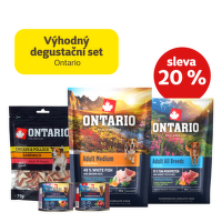 Výhodný degustační set Ontario pro střední plemena psů se slevou 20 %