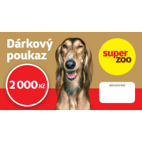 Dárkový poukaz Super zoo 2000 Kč