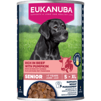 Консервы для щенков – Eukanuba Senior All Breed, Beef and Pumpkin, 400 г