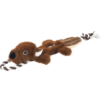Hračka Dog Fantasy Skinneeez Veverka s provazem 57 cm