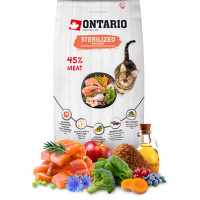 Корм для кошек – Ontario Cat Sterilised Salmon, 6,5 kg