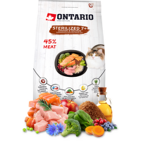 Ontario Cat Sterilised 7+ Senior 2kg