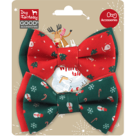 Motýlik Dog Fantasy Winter Tale vianočný 2ks
