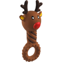 Hračka pre psov Dog Fantasy Winter Tale sob latexový pískací 14 cm