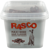 Maškrta Rasco Maxi šunková kosť s minerálmi 5cm 500g