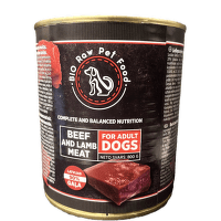 Konservi suņiem – Bio Raw Pet Food – Liellopa un Jēra gaļa 800 g