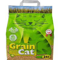 Kukurūzas pakaiši kaķu tualetei Greencat (GrainCat), 24 l