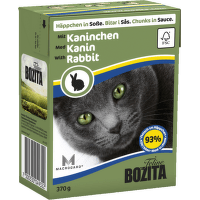Консервы для кошек - BOZITA Chunks in Sauce with Rabbit, Tetra Pack, 370g