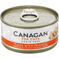 Canagan cat konzerva tuniak, krevety 75 g 