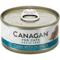 Canagan cat konzerva tuniak, mušľa  75 g