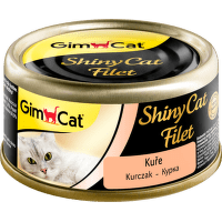 Konzerva pre mačky GimCat ShinyCat kura 2 × 70 g