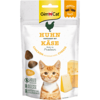 Maškrty GimCat Crunchy Snacks kurča so syrom 50 g