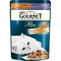 GOURMET Perle Duo kapsička krůta a jehněčí 85g