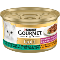 Gourmet Gold s králikom a pečeňou 85 g