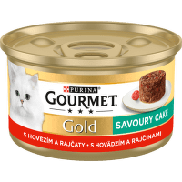 Gourmet gold cat konzerva Savoury cake hovädzie a paradajka  85 g