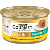 Gourmet gold cat konzerva Savoury cake kura a mrkva 85 g 